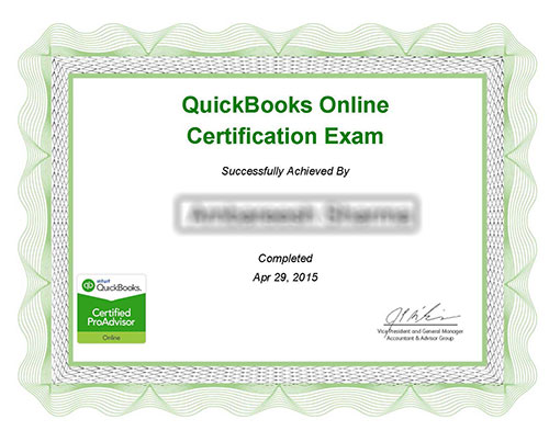 QuickBooks® 2014 Certification